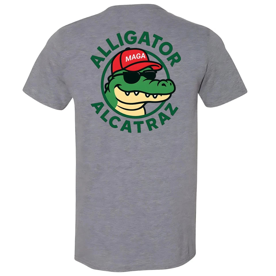 Alligator Alcatraz T-shirt Political Republican Party Merch