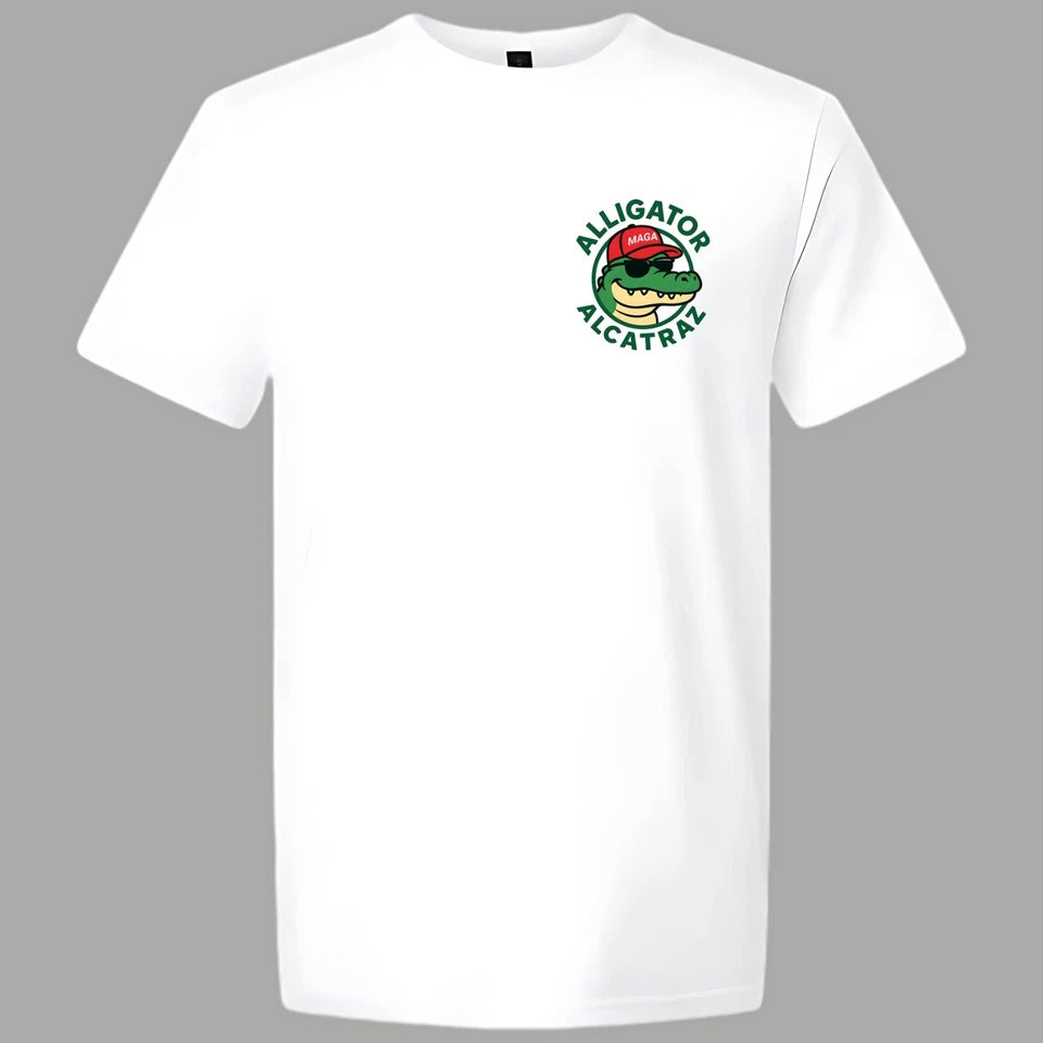 Alligator Alcatraz T-shirt Political Republican Party Merch