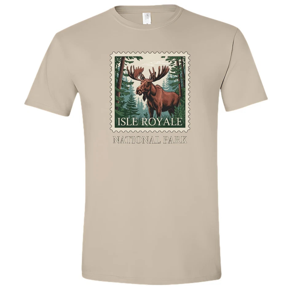 Isle Royale National Park T-Shirt Moose Nature Hiking Outdoors