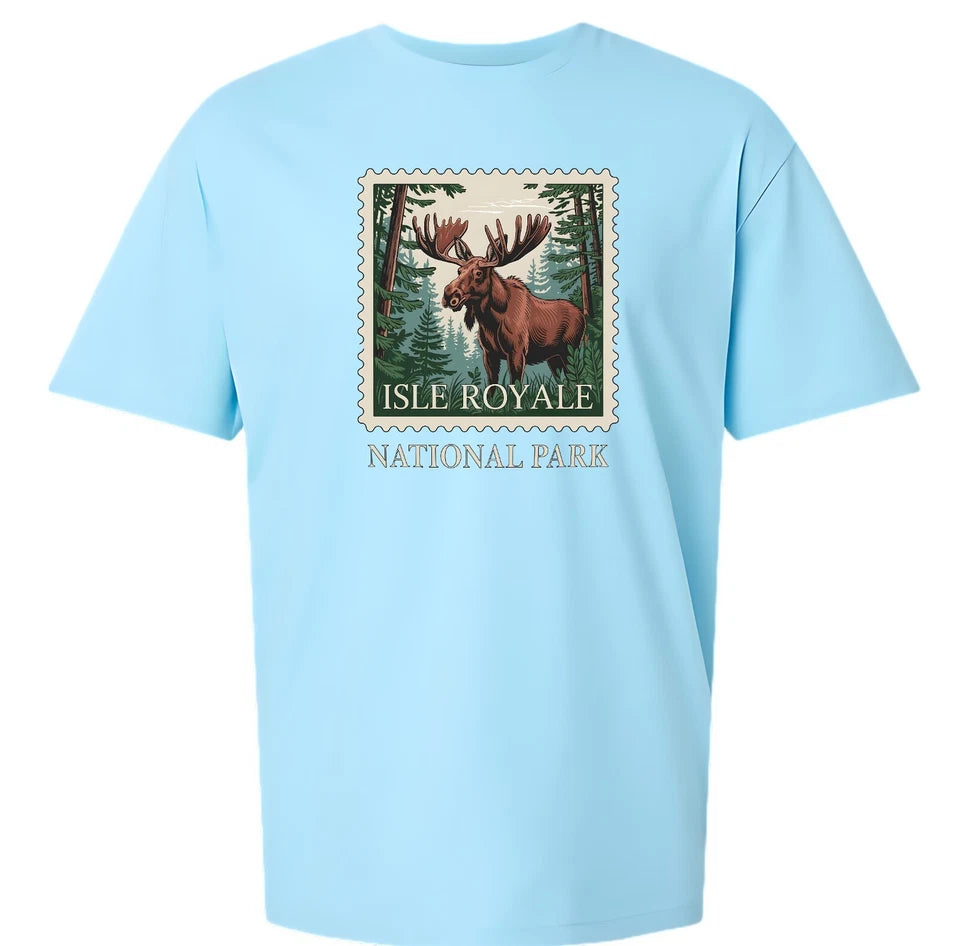 Isle Royale National Park T-Shirt Moose Nature Hiking Outdoors