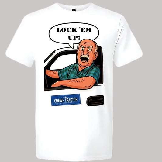 Trey Taylor Crewe Tractor Lock 'Em Up! Men's T-shirt