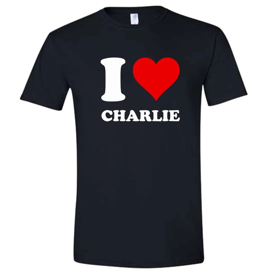 Charlie Kirk I love Charlie T-shirt In loving Memory