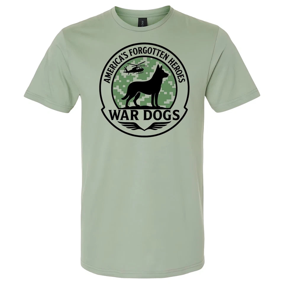 German Shepherd War Dogs America's Forgotten Heroes T-shirt Veteran Service Dog