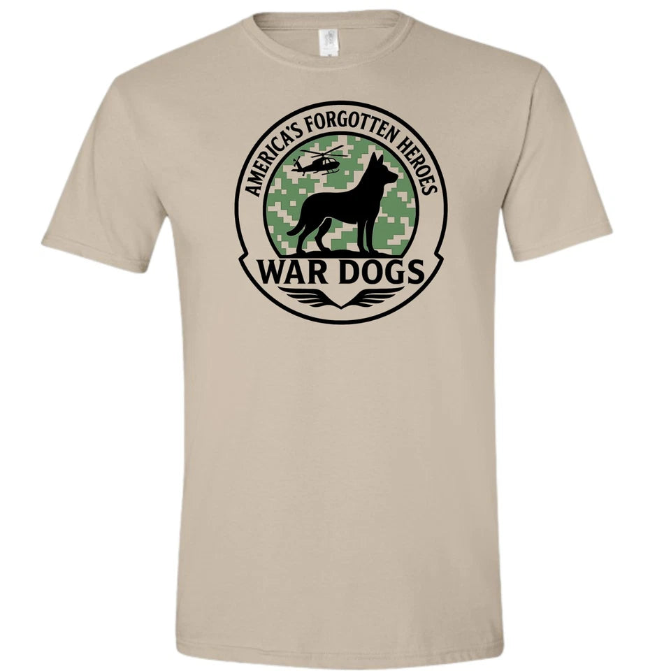 German Shepherd War Dogs America's Forgotten Heroes T-shirt Veteran Service Dog