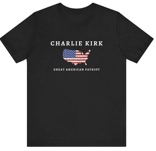 Charlie Kirk T-shirt American Hero Patriot Free Speech Advocate