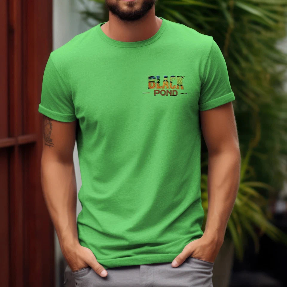 Black Pond Duck Hunting Men's T-shirt Outdoorsman Wear 100% cotton