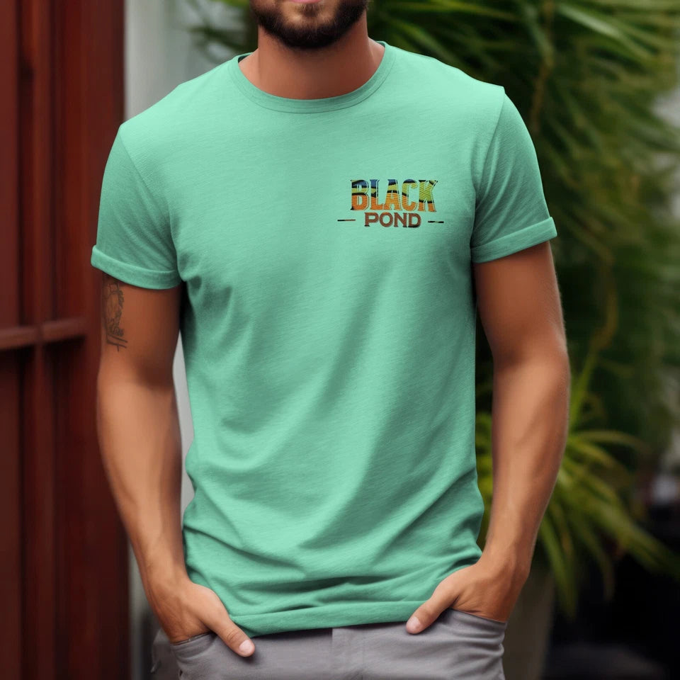 Black Pond Duck Hunting Men's T-shirt Outdoorsman Wear 100% cotton