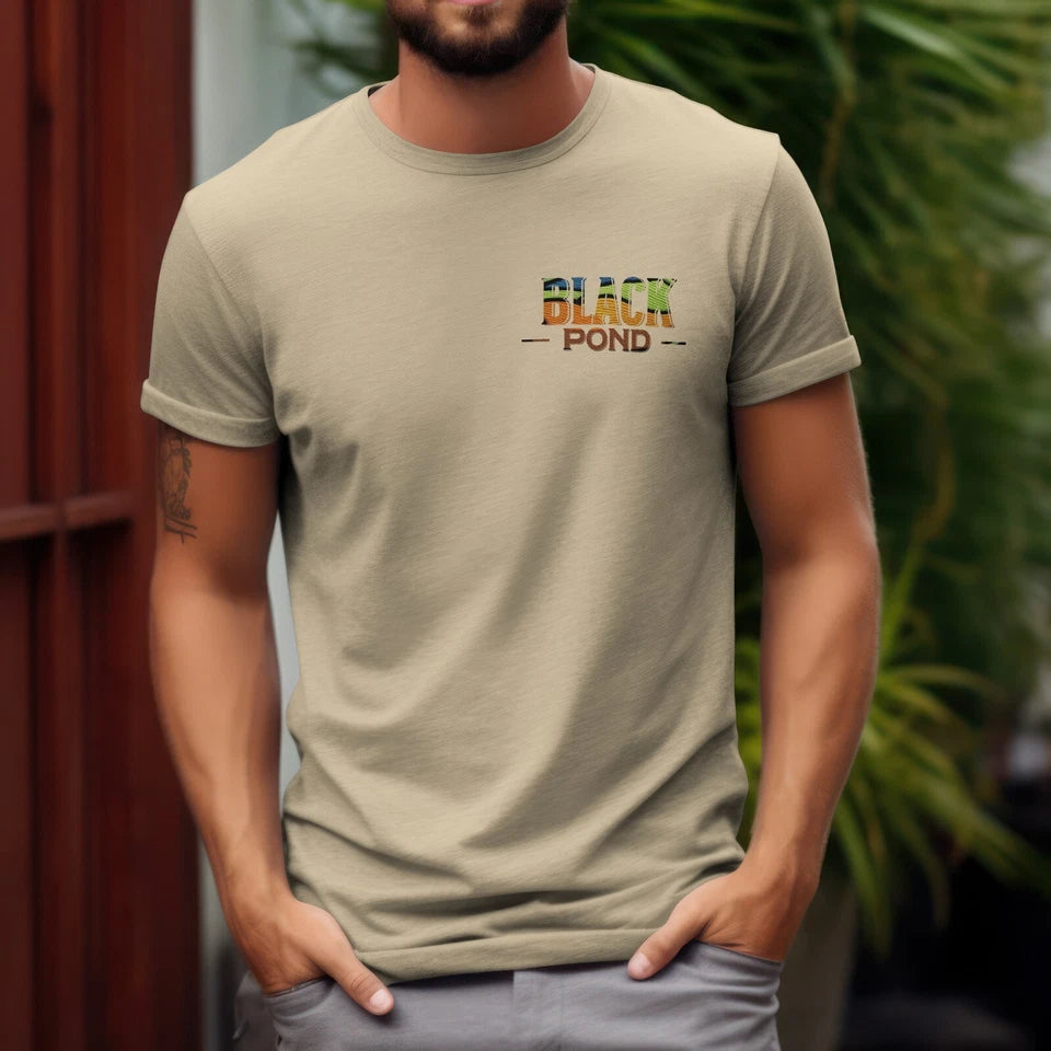 Black Pond Duck Hunting Men's T-shirt Outdoorsman Wear 100% cotton