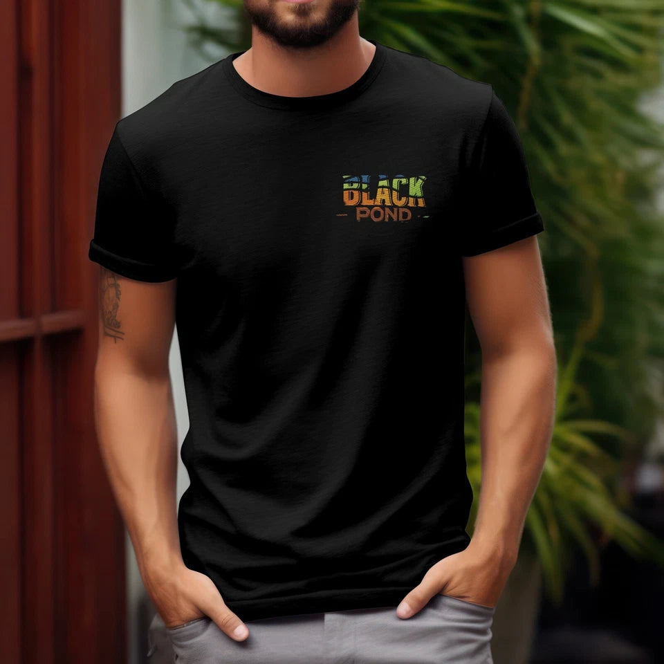 Black Pond Duck Hunting Men's T-shirt Outdoorsman Wear 100% cotton