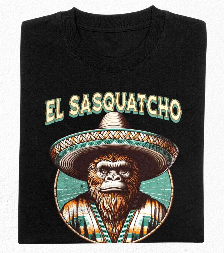 El Sasquatcho Mexican Bigfoot T-shirt Mythology