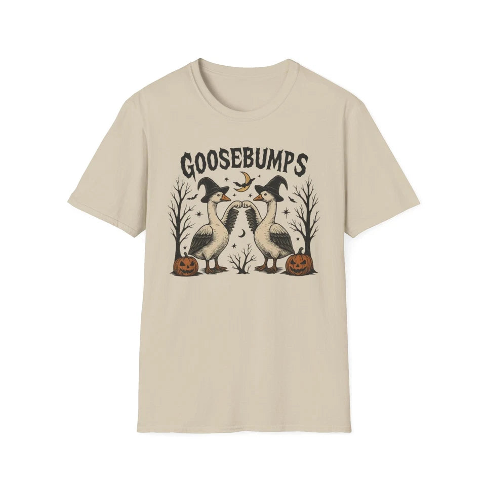 Goosebumps Unisex Softstyle T-Shirt, Halloween Tee, Pumpkin Shirt