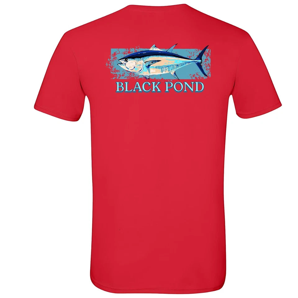 Black Pond Saltwater Series Men's T-shirt Offshore Tuna Fishing