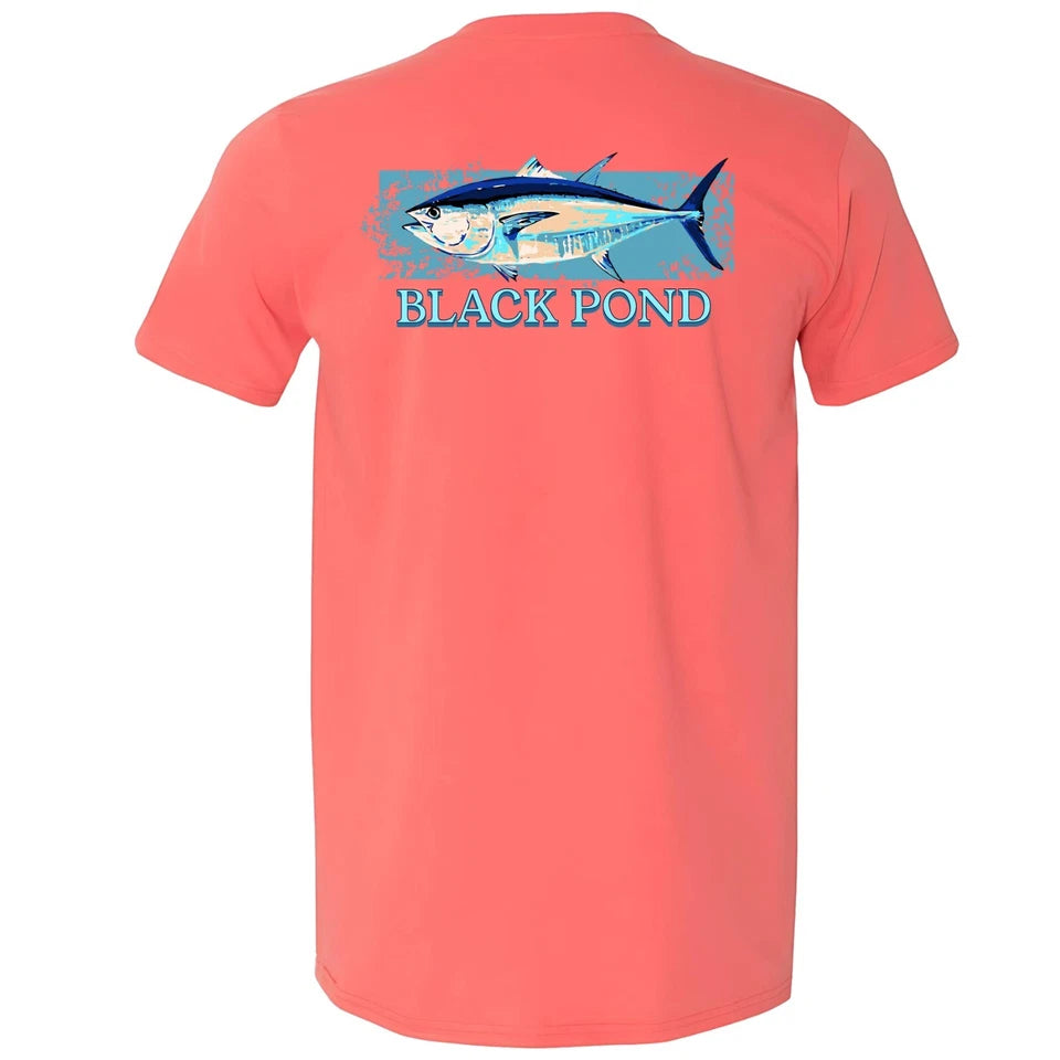 Black Pond Saltwater Series Men's T-shirt Offshore Tuna Fishing