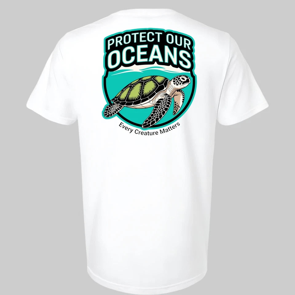 Sea Turtle Protect Our Oceans T-shirt Evry Creature Matters Sea Life