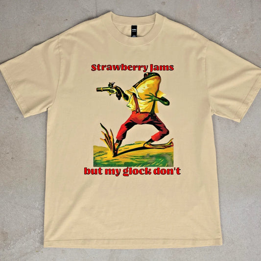 Strawberry Jams Glock Don't Frog T-Shirt Funny Humorous Gift Unisex