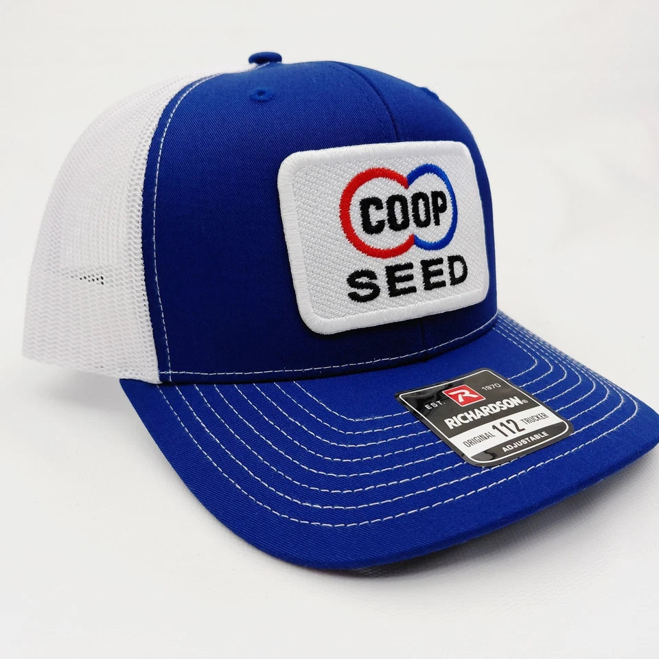 CO-OP SEED Farm Ranch Embroidered Patch Richardson 112 Hat Cap