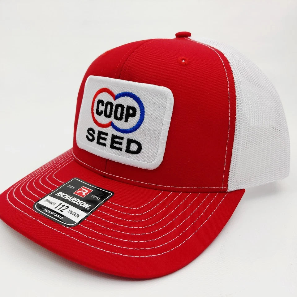 CO-OP SEED Farm Ranch Embroidered Patch Richardson 112 Hat Cap
