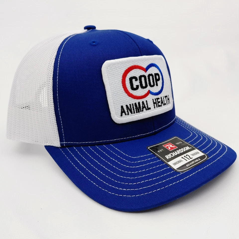 CO-OP Animal Health Farm Ranch Embroidered Patch Richardson 112 Hat Cap