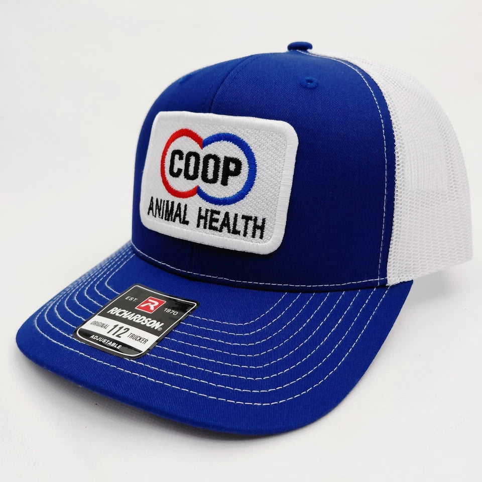 CO-OP Animal Health Farm Ranch Embroidered Patch Richardson 112 Hat Cap