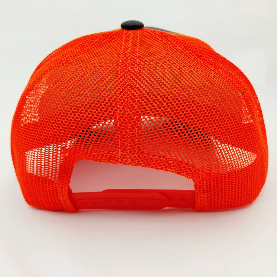 Timberjack Hat Cap Yupoong Trucker Mesh Snapback Hi-vis Orange