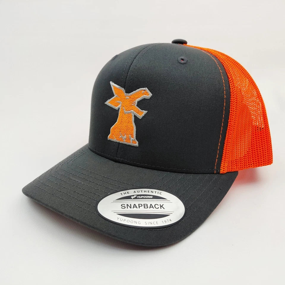 Timberjack Hat Cap Yupoong Trucker Mesh Snapback Hi-vis Orange