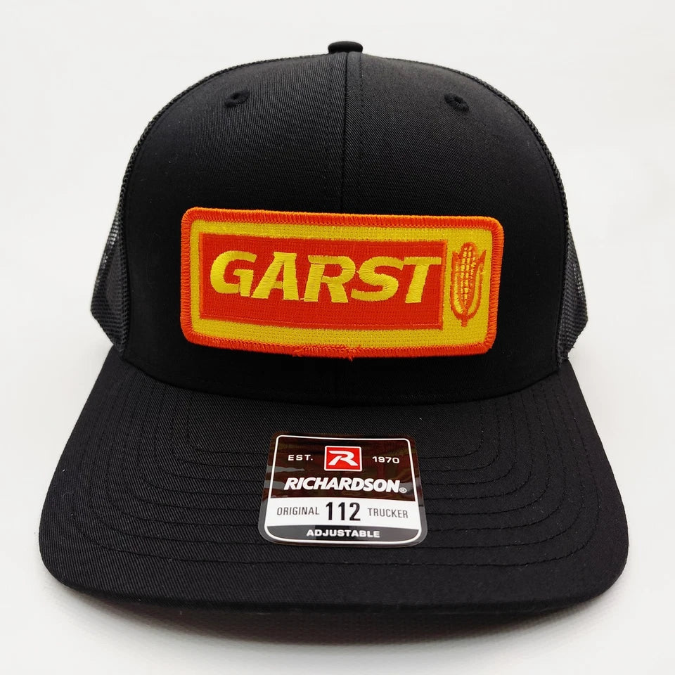 Garst Seeds Hat Embroidered Patch Cap Mesh Snapback Richardson 112