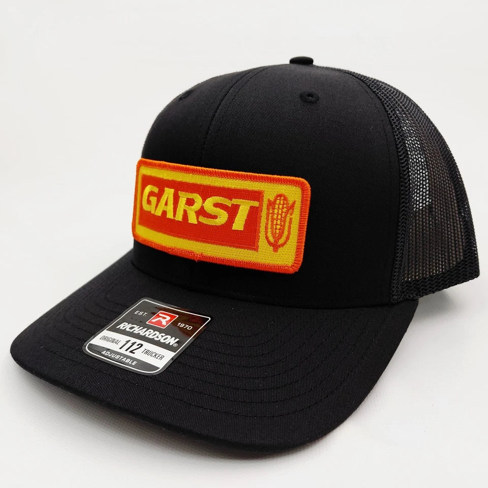 Garst Seeds Hat Embroidered Patch Cap Mesh Snapback Richardson 112