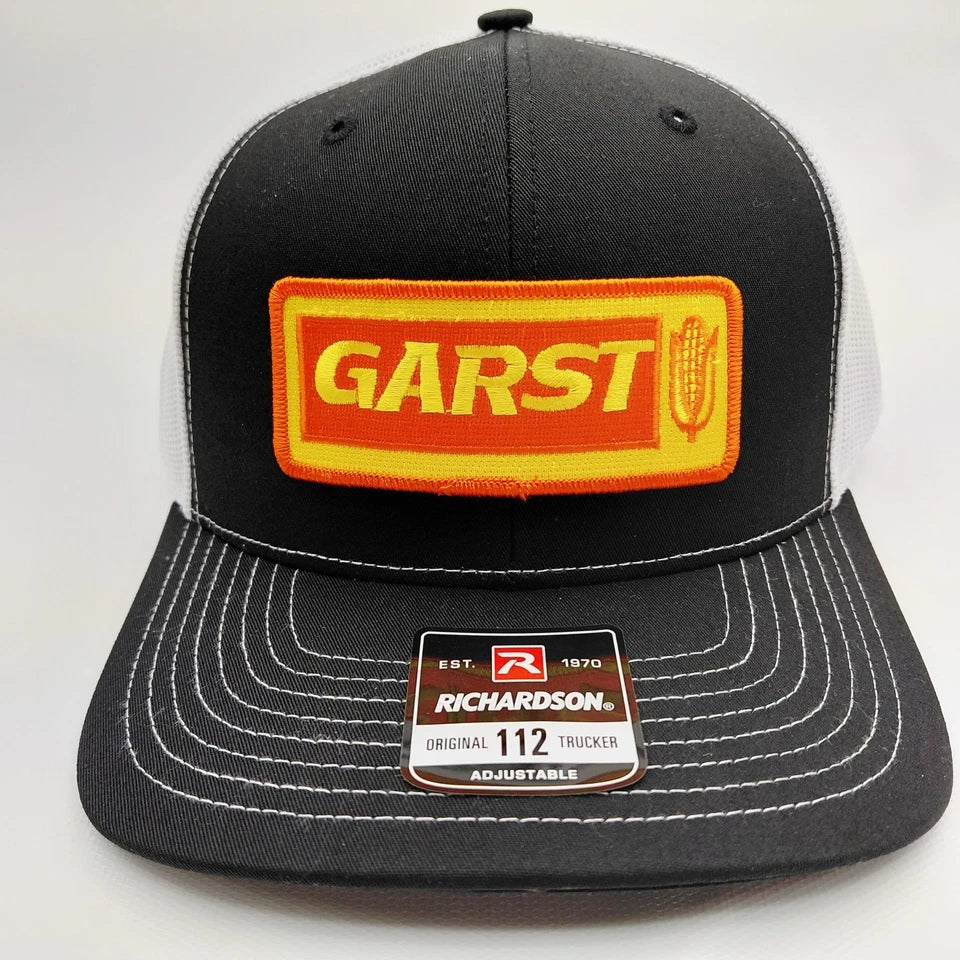 Garst Seeds Hat Embroidered Patch Cap Mesh Snapback Richardson 112