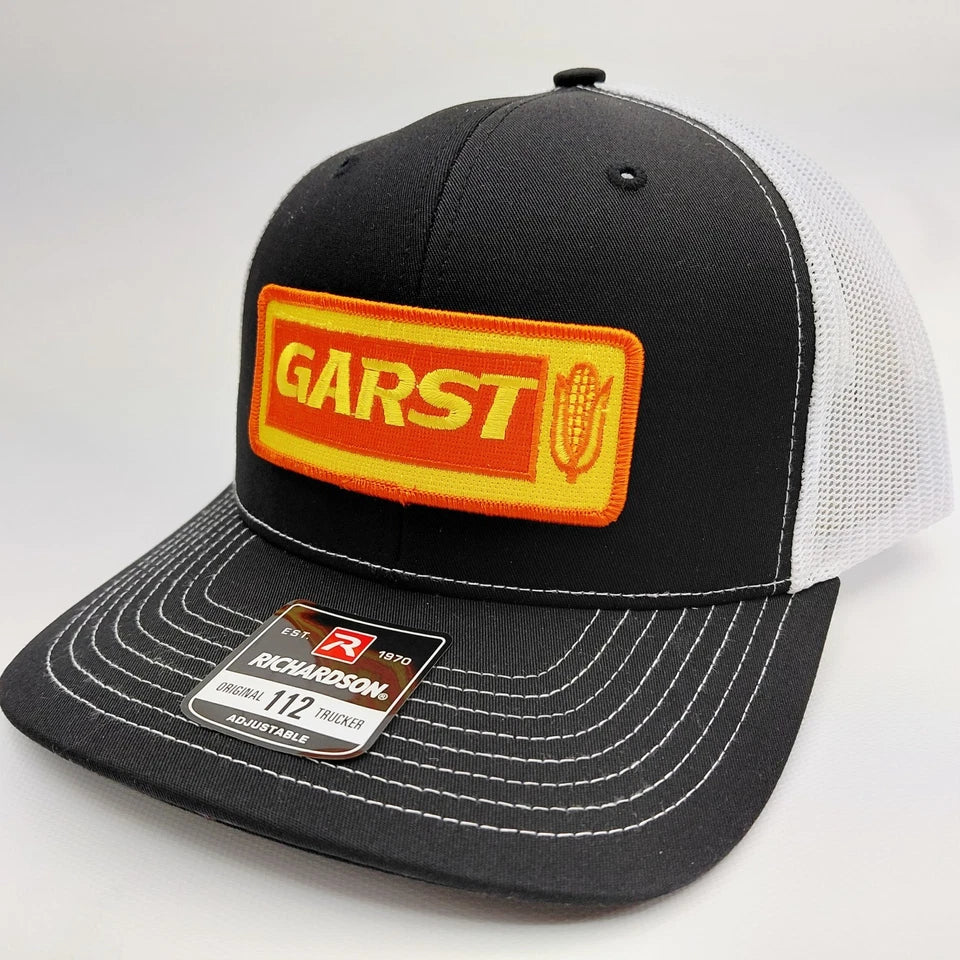 Garst Seeds Hat Embroidered Patch Cap Mesh Snapback Richardson 112