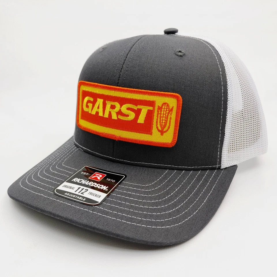 Garst Seeds Hat Embroidered Patch Cap Mesh Snapback Richardson 112