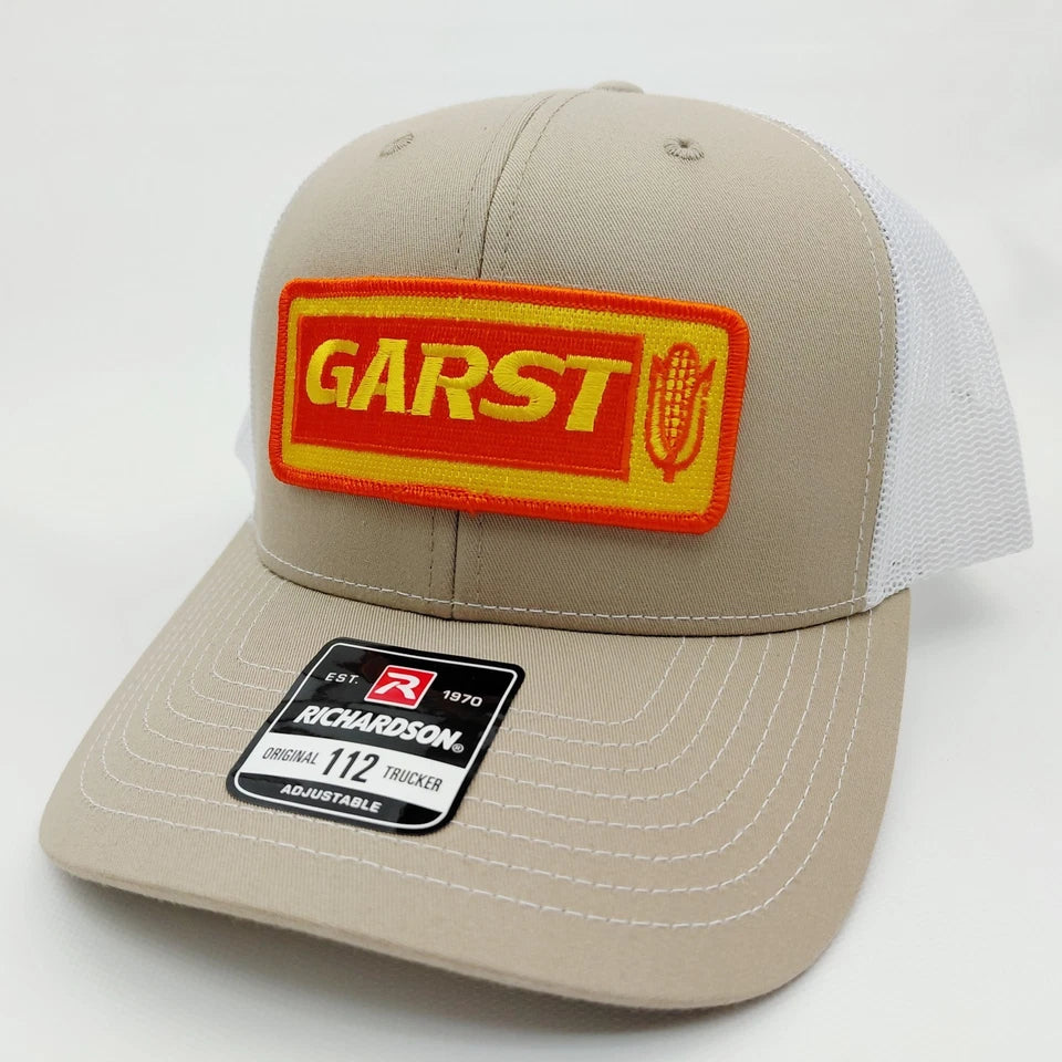 Garst Seeds Hat Embroidered Patch Cap Mesh Snapback Richardson 112