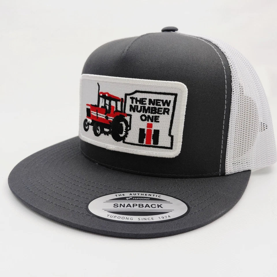 Massey Furguson Tractor Hat Embroidered Patch Flat Bill Snapback