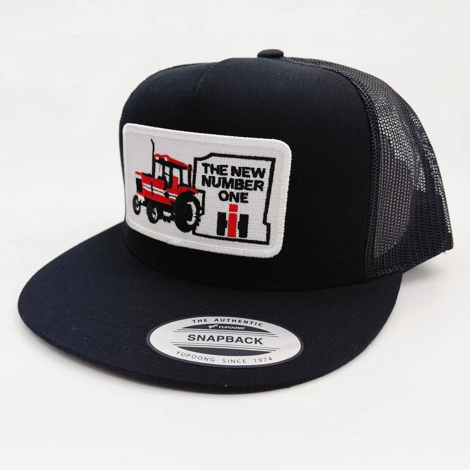 Massey Furguson Tractor Hat Embroidered Patch Flat Bill Snapback
