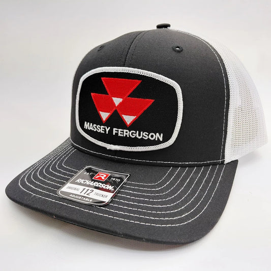 Massey Ferguson Tractor Hat Embroidered Patch Cap Mesh Snapback Richardson 112