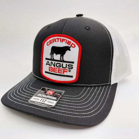Certified Angus Beef Hat Embroidered Patch Cap Mesh Snapback Richardson 112