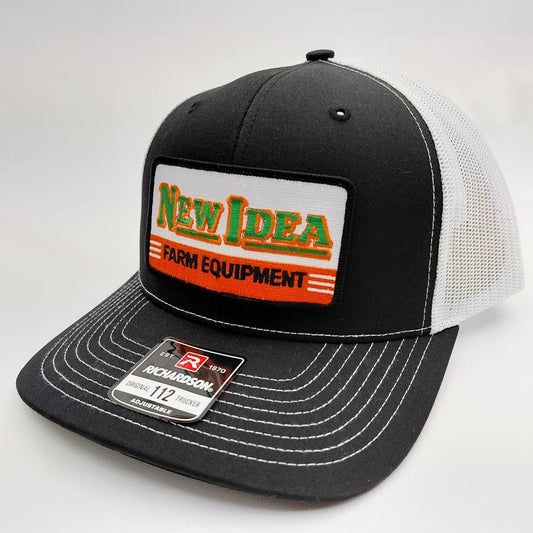New Idea Farm Equipment Hat Embroidered Patch Cap Mesh Snapback Richardson 112