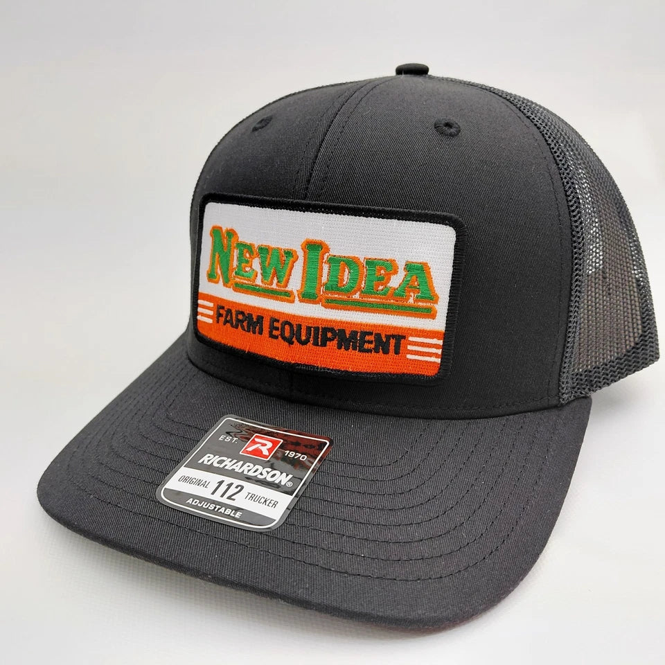 New Idea Farm Equipment Hat Embroidered Patch Cap Mesh Snapback Richardson 112