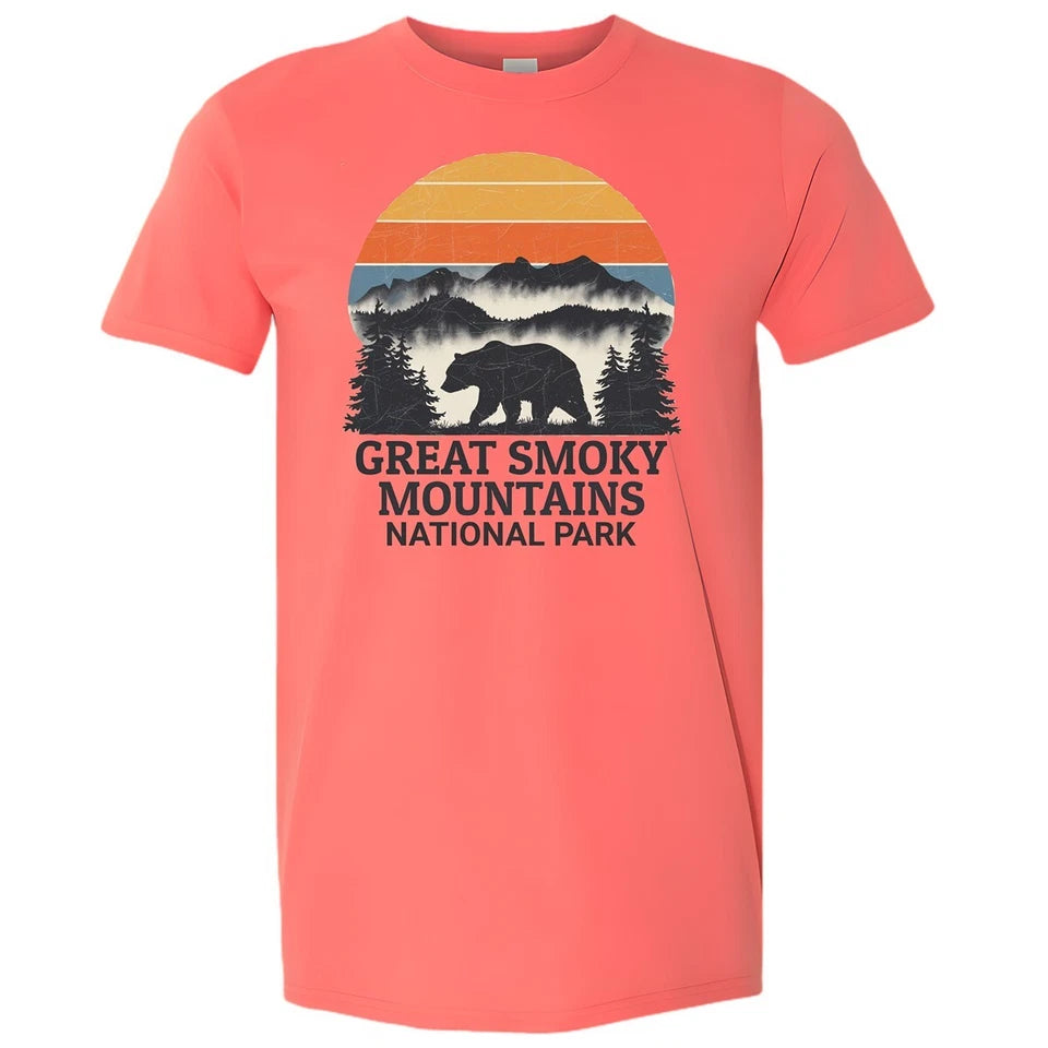 Great Smoky Mountains National Park T-Shirt Bear Nature Hiking Outdoors