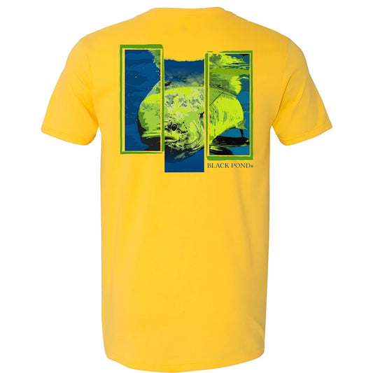Black Pond Saltwater Series Men's T-shirt Offshore Fishing Mahi Dorado Dolphin