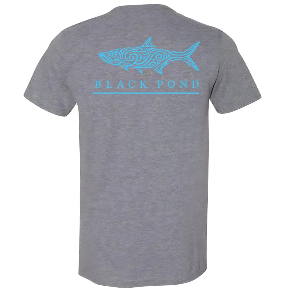 Black Pond Saltwater Series Tarpon Men's T-shirt Offshore Fishing