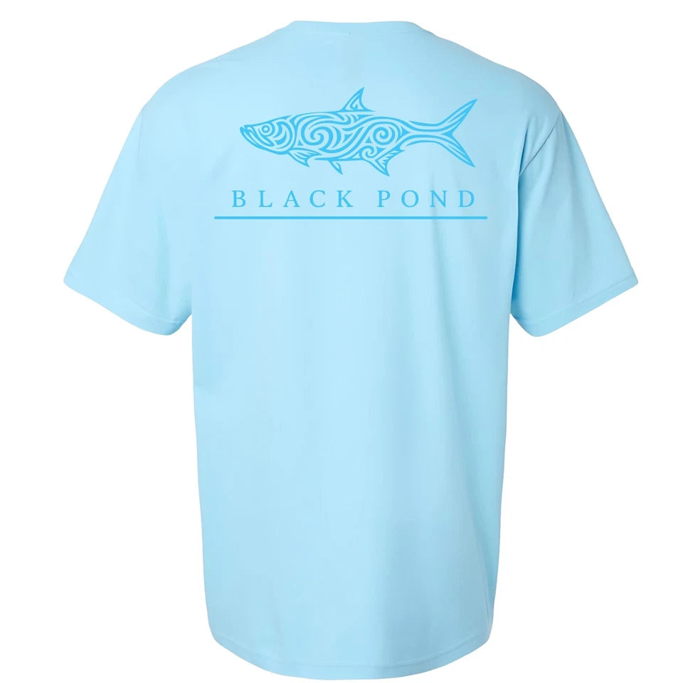 Black Pond Saltwater Series Tarpon Men's T-shirt Offshore Fishing