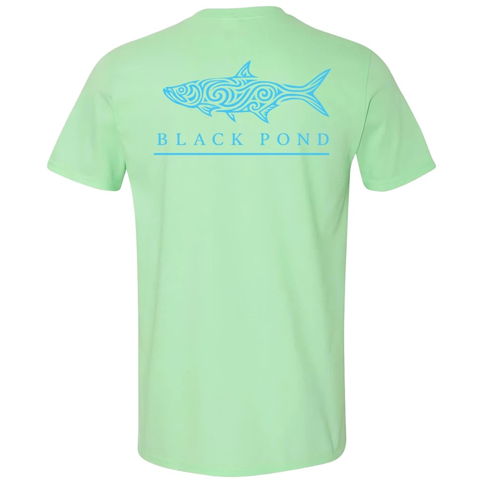 Black Pond Saltwater Series Tarpon Men's T-shirt Offshore Fishing