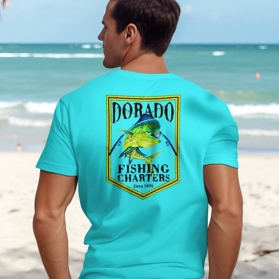 Dorado Fishing Charters Mahi Fishing T-Shirt Dolphin Fish