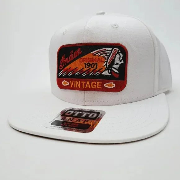 Otto Indian Motorcycles PatchTrucker Full Cover Snapback Embroidered Patch Hat