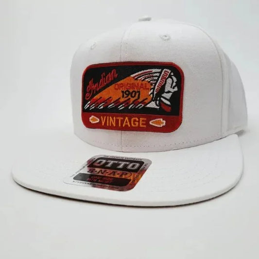 Otto Indian Motorcycles Patch Trucker Full Cover Snapback Embroidered Patch Hat