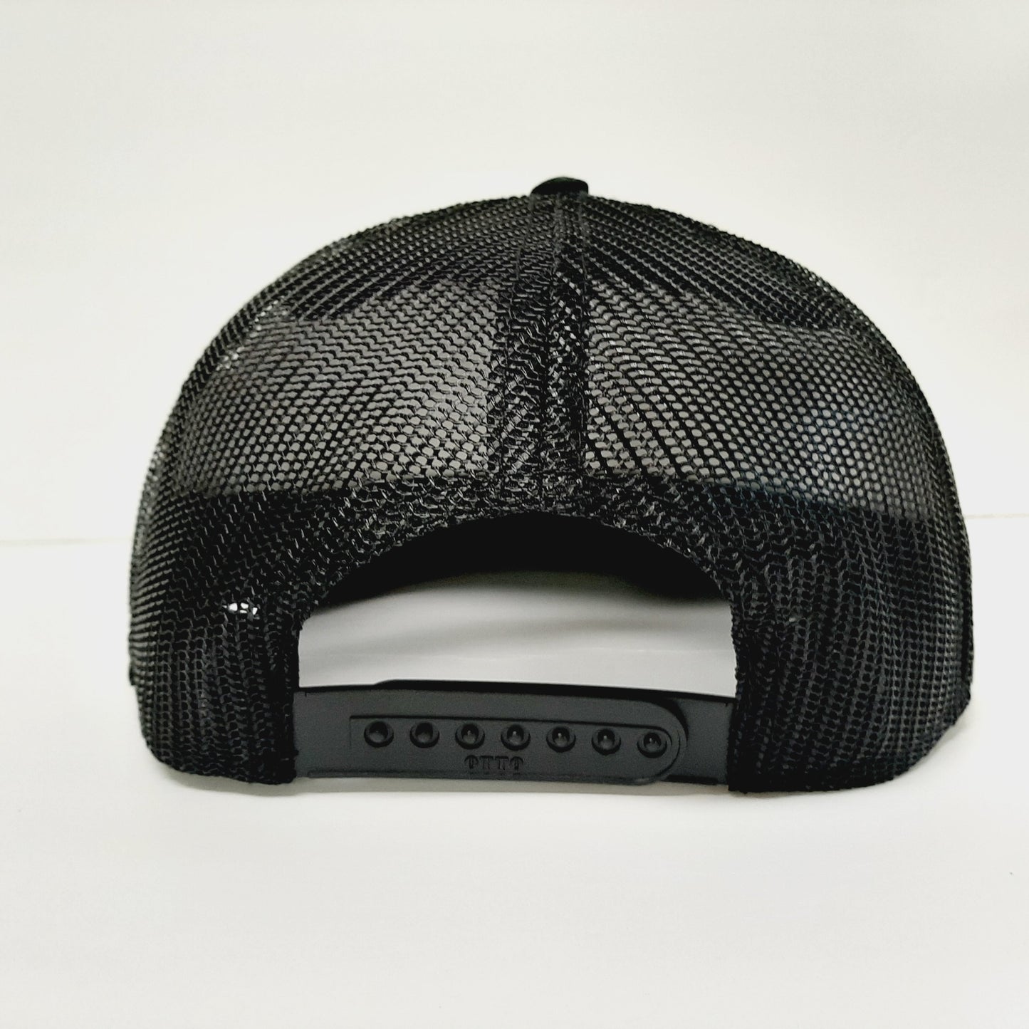 GMC Trucks Embroidered Patch Flat Bill Snapback Mesh Hat Cap OTTO Solid Black