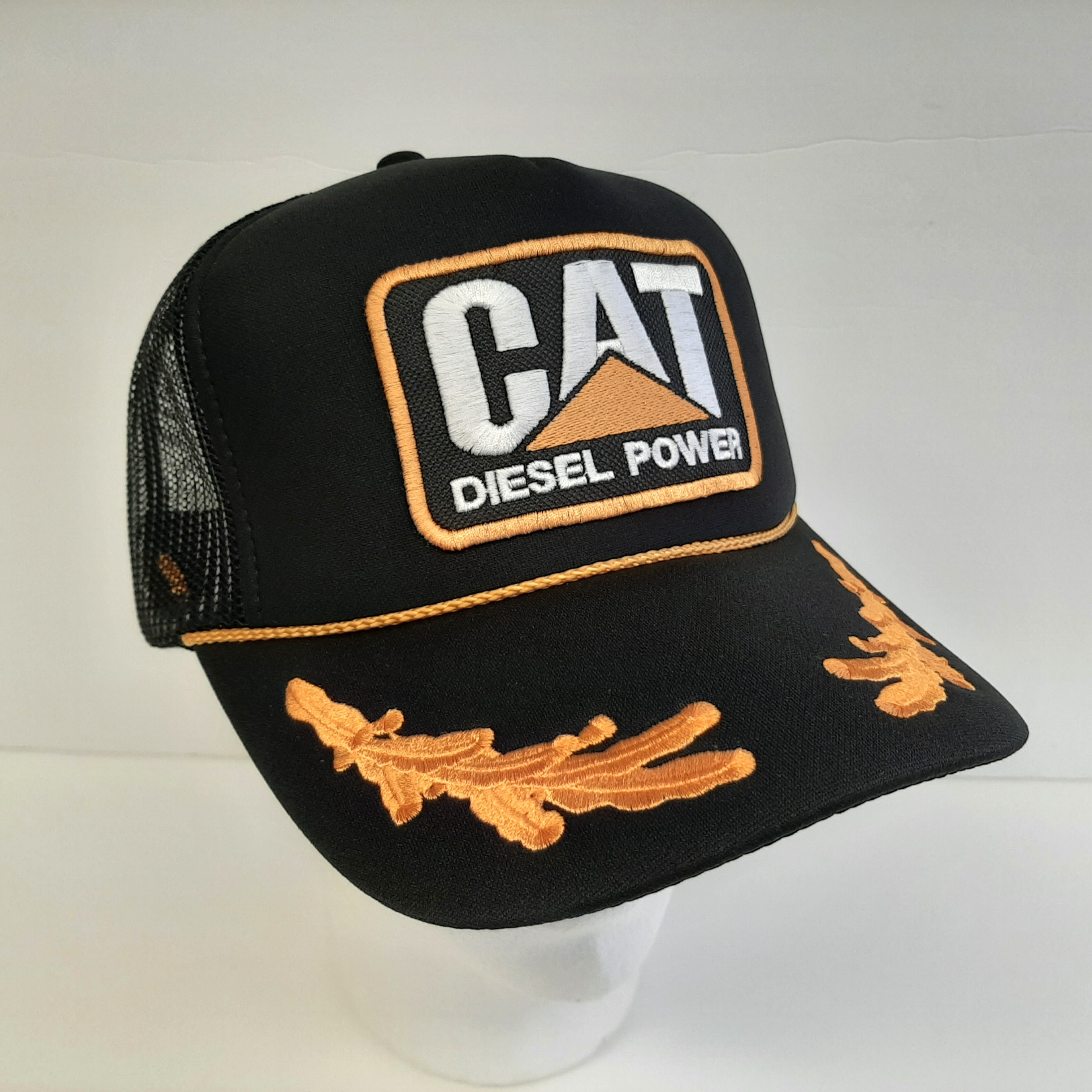 CAT Caterpillar Diesel Power Vintage Trucker Foam Mesh Snapback