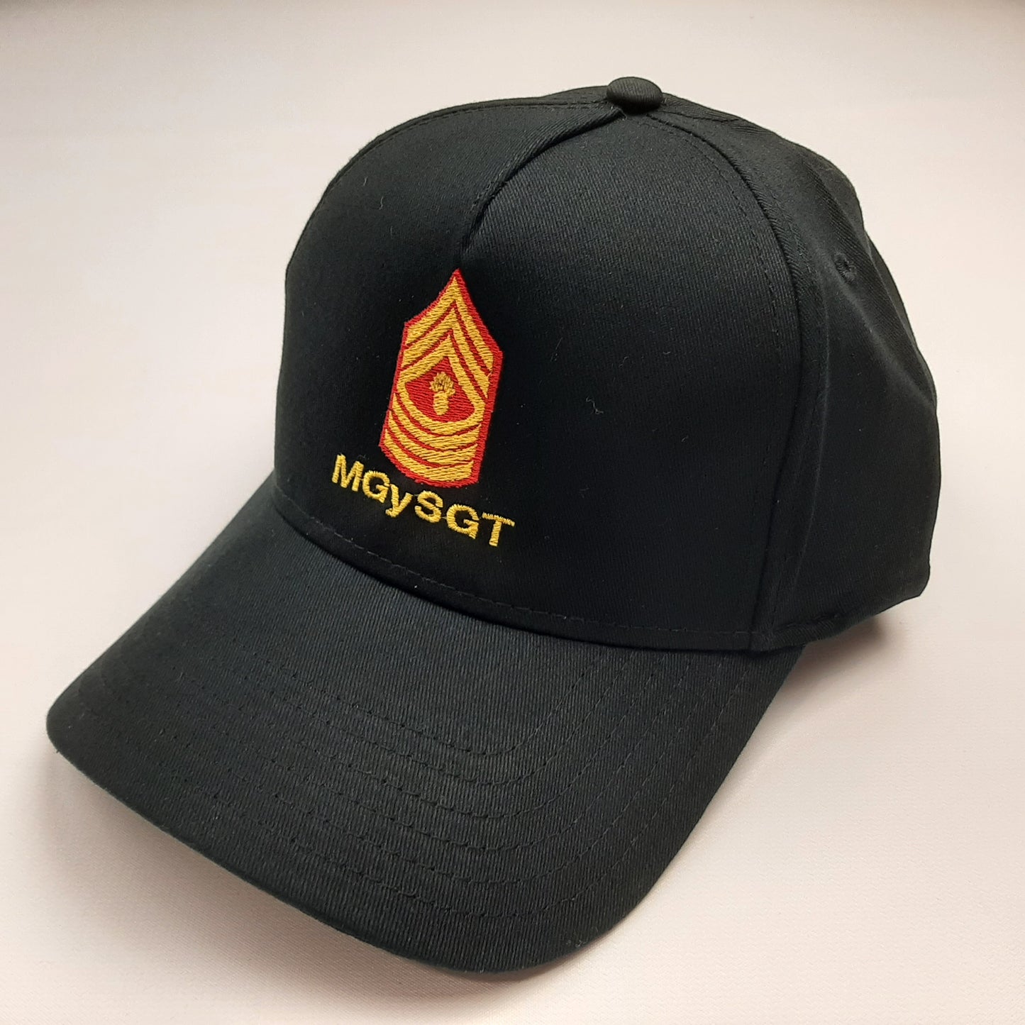 MGYSGT Master Gunnery Sergeant Men's Ball Cap Hat Black Embroidered Cotton