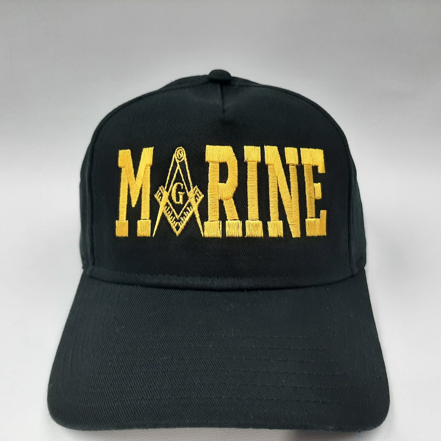 Mason U.S. Marines Masonic Freemasonry Cap Hat Black 100 % Cotton