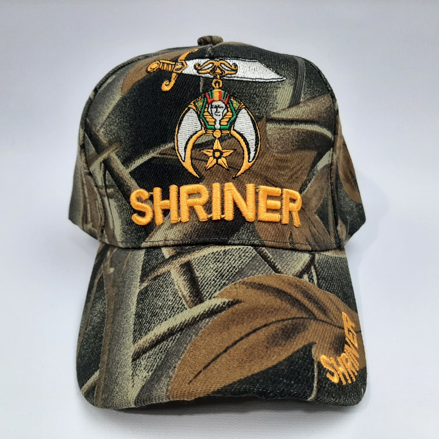 Shriner Men's Ball Cap Hat Camouflage Embroidered Acrylic